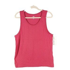 NWT ATHLETIC WORKS Men Tank Top S(34-36) Garnet Rose Knit